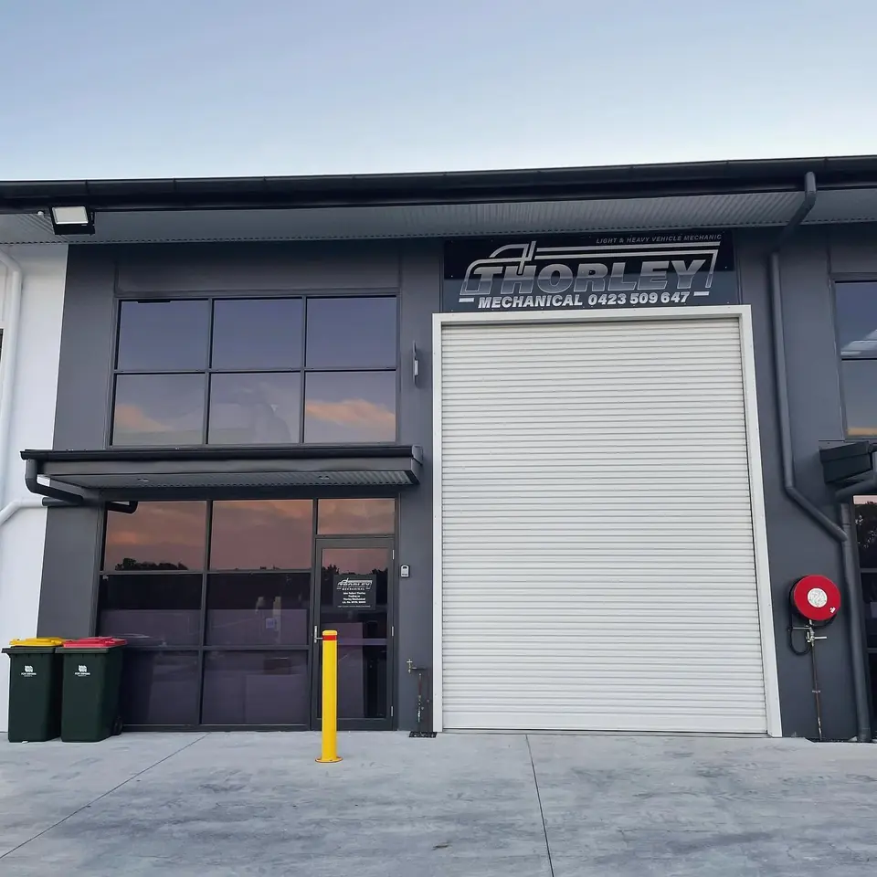 Exterior of Thorley Mechanical workshop building